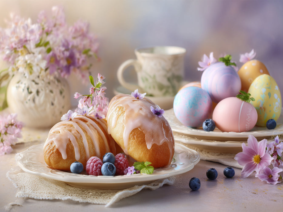 Ostern flüstert in Pastell und süßen Versprechen - CALVENDO Foto-Puzzle'