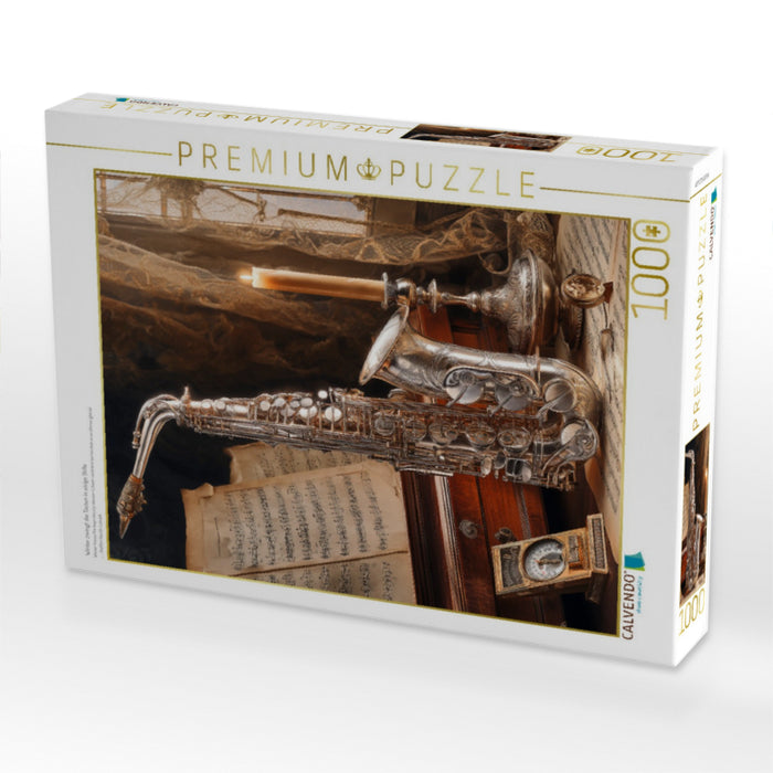 Winter zwingt die Tasten in eisige Stille - CALVENDO Foto-Puzzle'