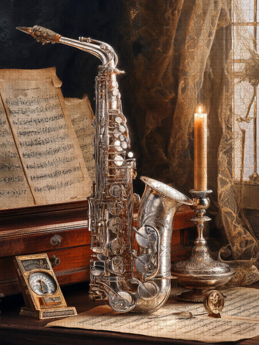 Winter zwingt die Tasten in eisige Stille - CALVENDO Foto-Puzzle'