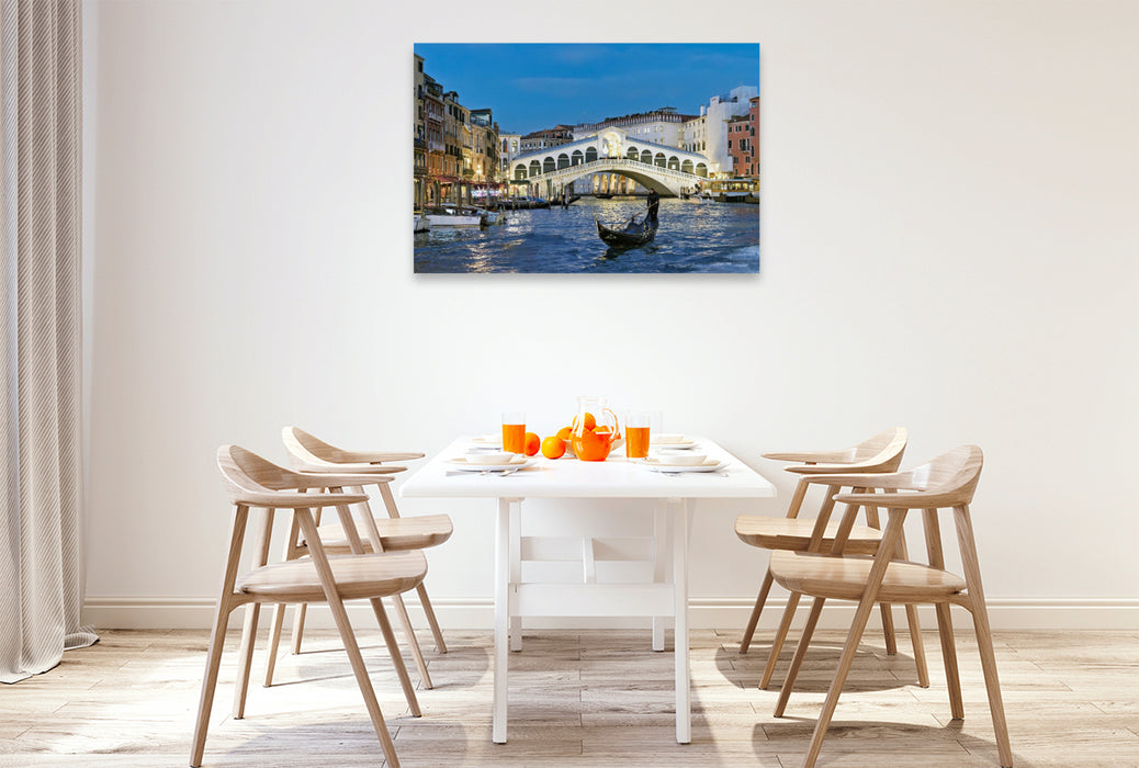 Premium Textil-Leinwand Venedig