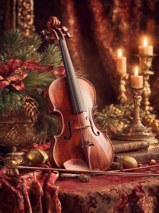 Weihnachtssaiten glühen im Atem der Nacht - CALVENDO Foto-Puzzle'