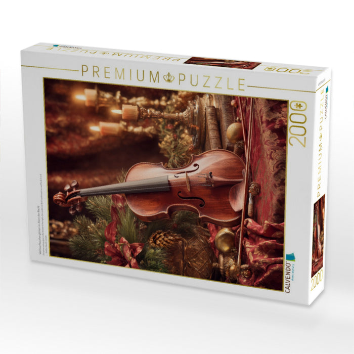 Weihnachtssaiten glühen im Atem der Nacht - CALVENDO Foto-Puzzle'