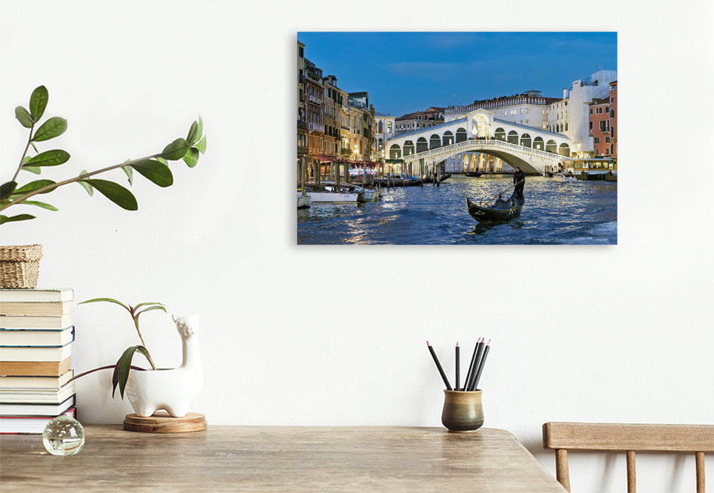 Premium Textil-Leinwand Venedig