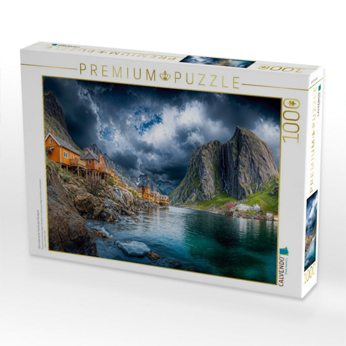 Das malerische Fischerdorf Nusfjord - CALVENDO Foto-Puzzle'