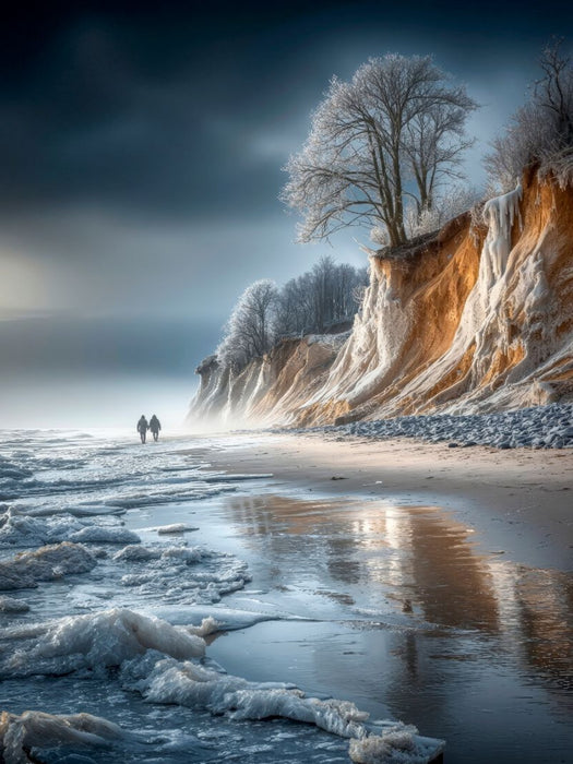 Ein Blick entlang der Steilküste - CALVENDO Foto-Puzzle'
