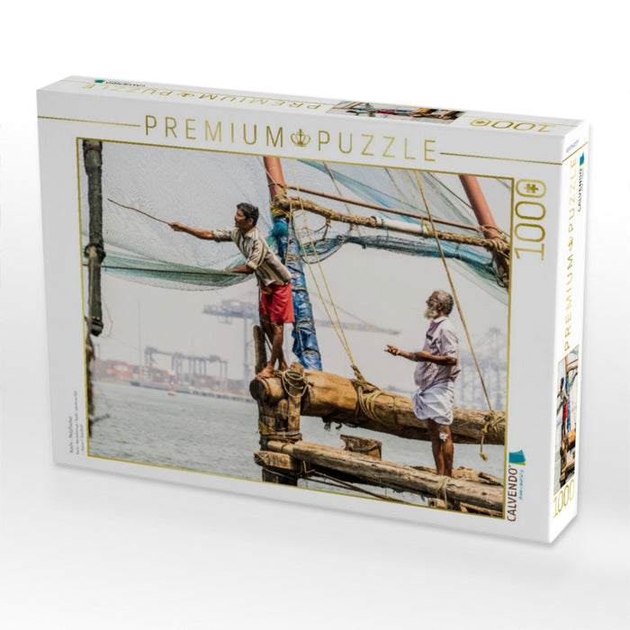 Kochi - Netzfischer - CALVENDO Foto-Puzzle'