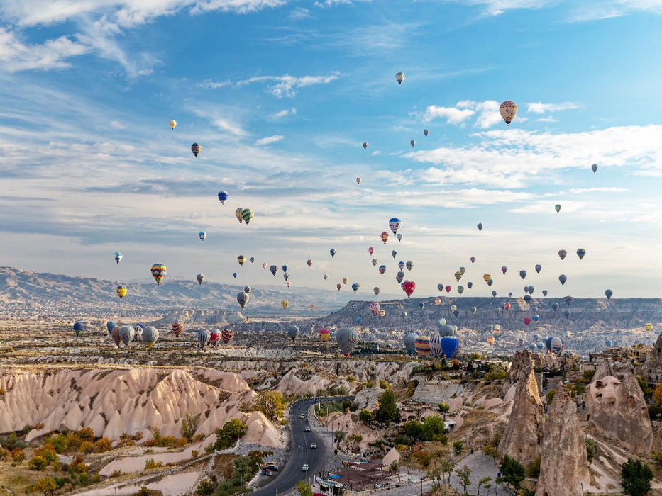 Ballone über Uchisar - CALVENDO Foto-Puzzle'