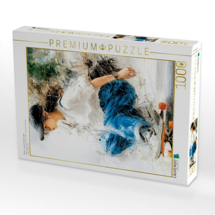 Skaten - was die Straße hergibt - CALVENDO Foto-Puzzle'