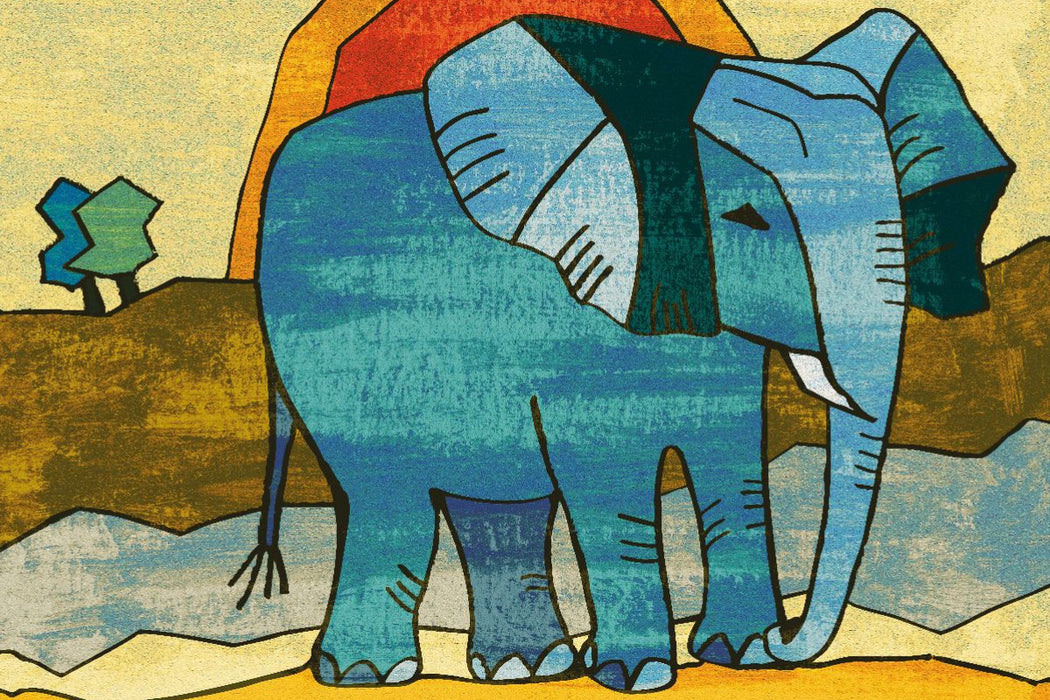 Premium Textil-Leinwand Elefanten-Traum 10