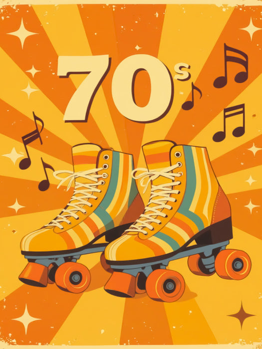 Retro Roller Skates - CALVENDO Foto-Puzzle'
