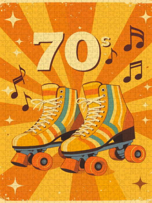 Retro Roller Skates - CALVENDO Foto-Puzzle'