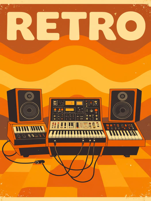 Retro Soundwaves Studio - CALVENDO Foto-Puzzle'