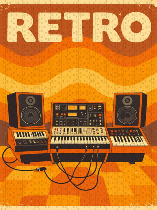 Retro Soundwaves Studio - CALVENDO Foto-Puzzle'