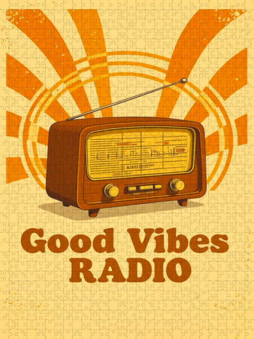 Good Vibes Radio Retro-Radio mit echten 70er-Vibes - CALVENDO Foto-Puzzle'