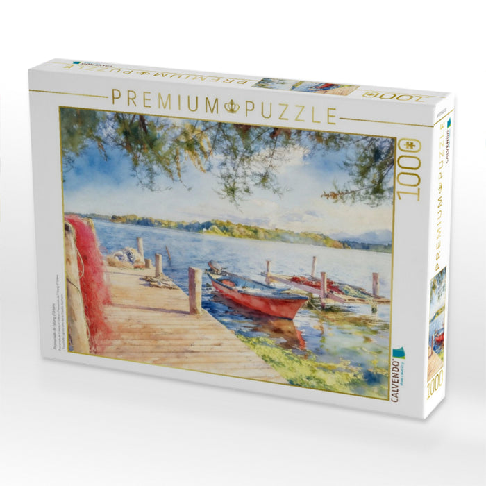 Promenado de l'etang d'Urbine - CALVENDO Foto-Puzzle'