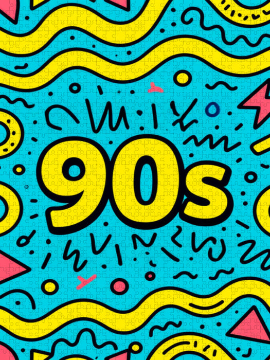 P90s Pop Neon Patterns Fresh Pop Culture Fresh Pop Culture - CALVENDO Foto-Puzzle'