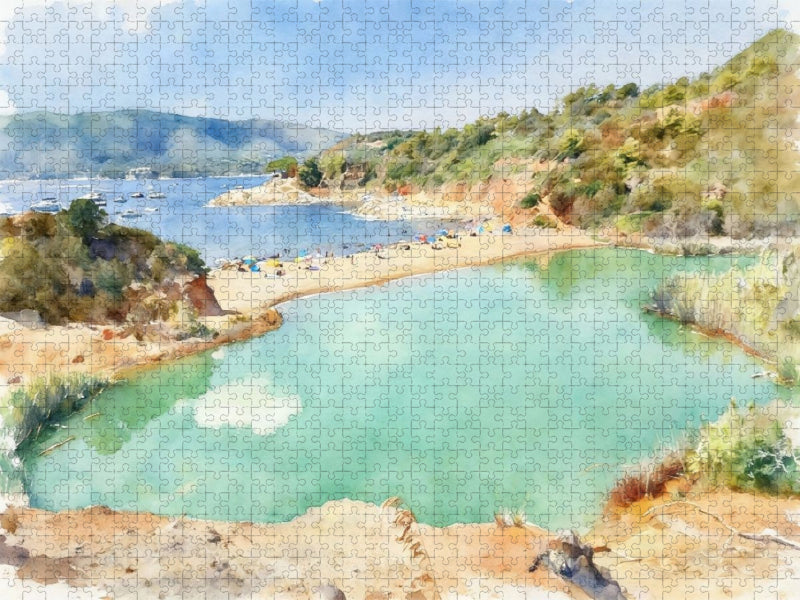 Spiaggia di Terranera - Elba - CALVENDO Foto-Puzzle'