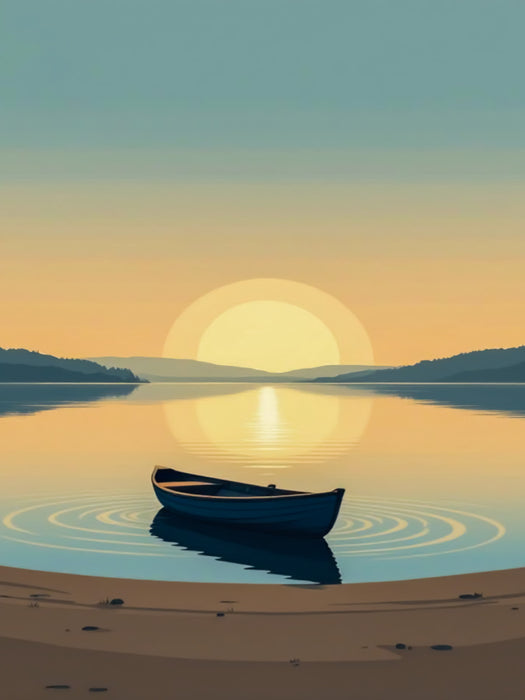 Ruhe auf dem offenen Wasser - CALVENDO Foto-Puzzle'