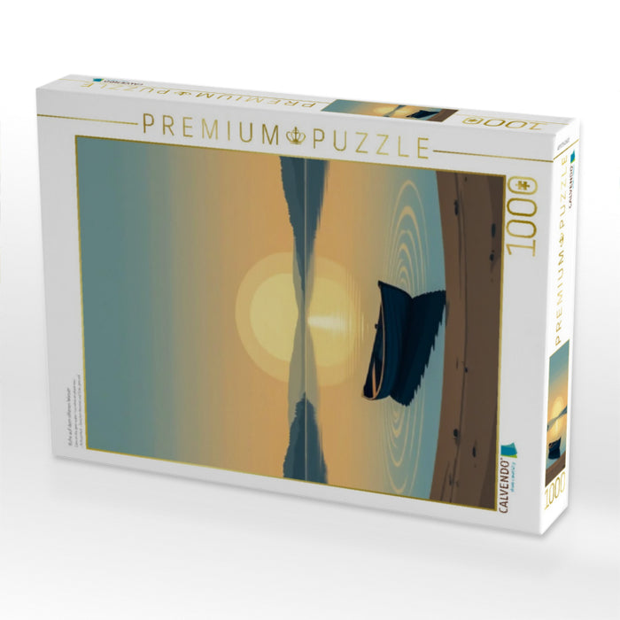 Ruhe auf dem offenen Wasser - CALVENDO Foto-Puzzle'