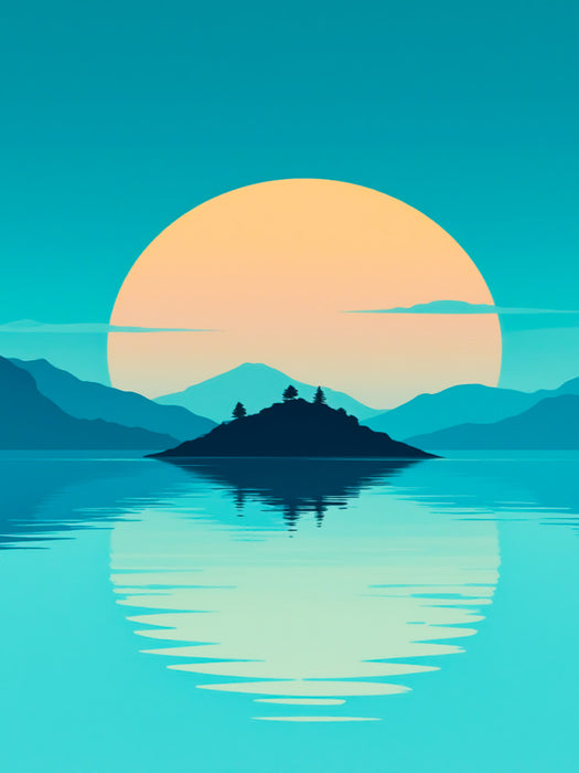 Spiegelung von Himmel und Erde - CALVENDO Foto-Puzzle'