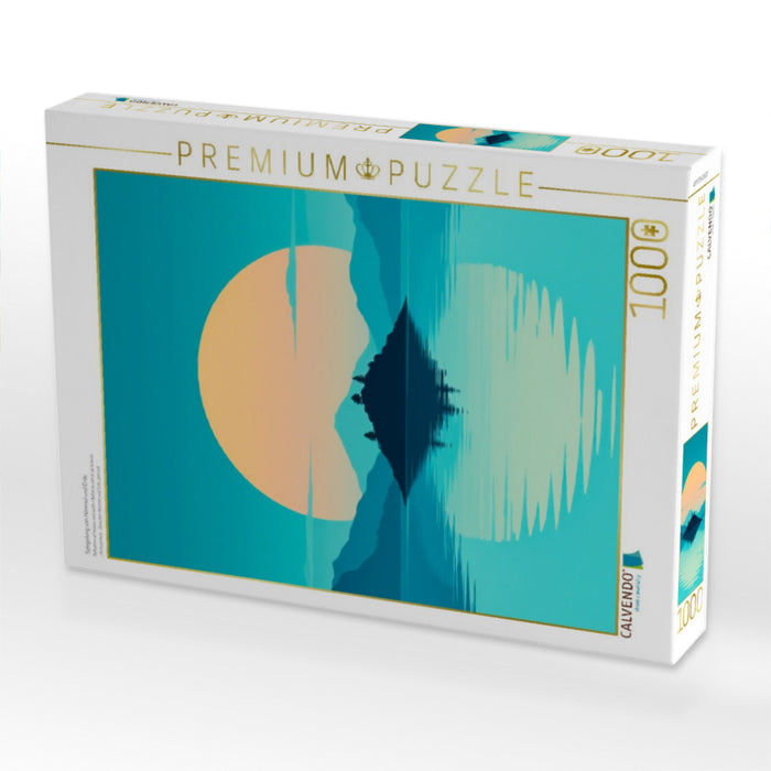 Spiegelung von Himmel und Erde - CALVENDO Foto-Puzzle'