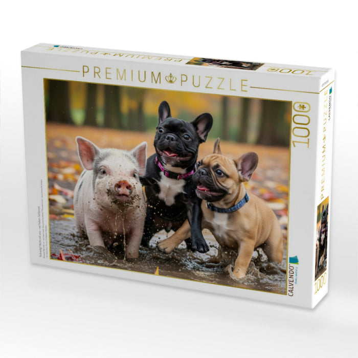 Trübselig? Nicht mit uns – wir haben Schlamm - CALVENDO Foto-Puzzle'