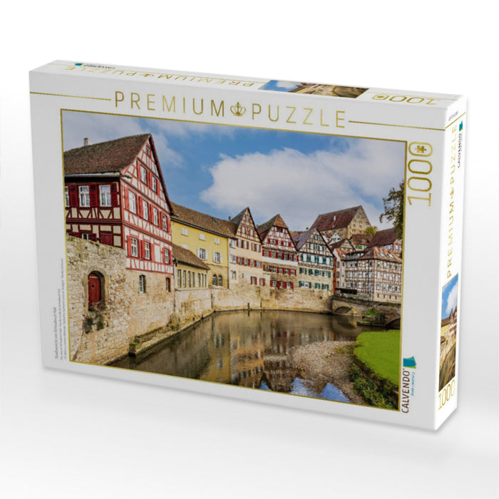 Stadtansicht von Schwäbisch Hall - CALVENDO Foto-Puzzle'