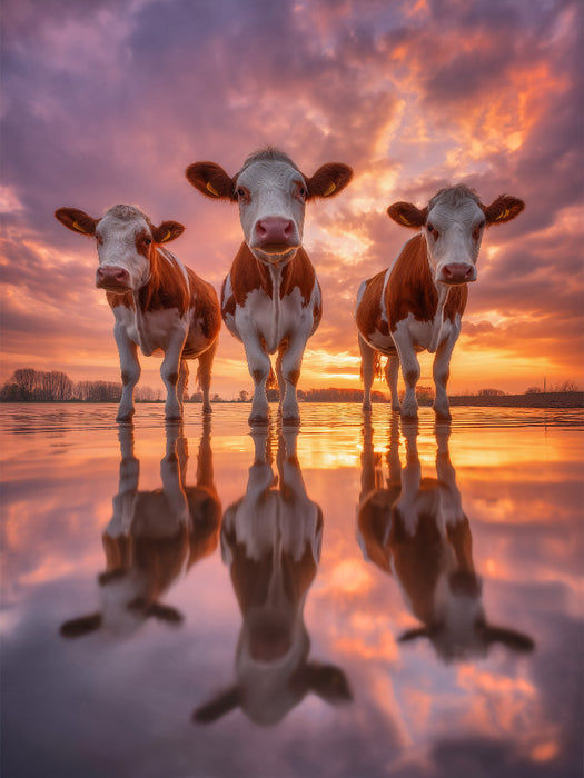 Alles spiegelt sich neu und der Kreislauf beginnt von vorn - CALVENDO Foto-Puzzle'