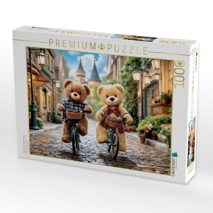Mit dem Fahrrad unterwegs - CALVENDO Foto-Puzzle'