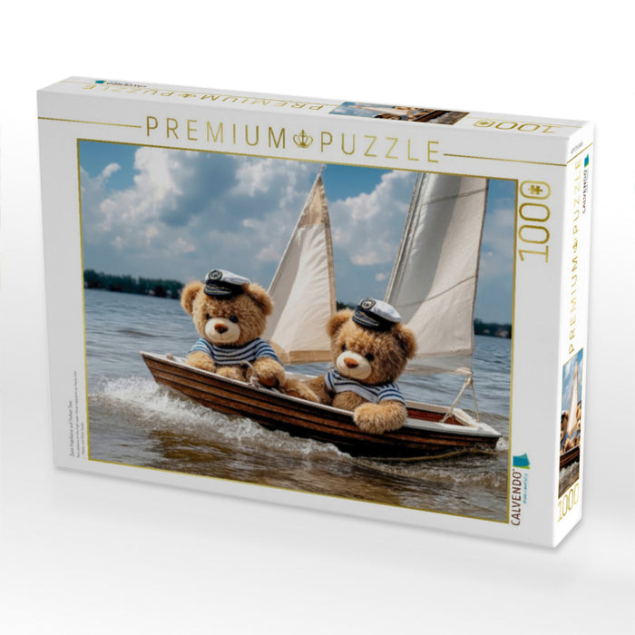 Zwei Kapitäne auf hoher See - CALVENDO Foto-Puzzle'