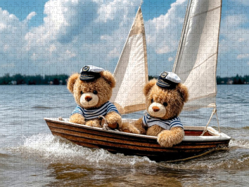 Zwei Kapitäne auf hoher See - CALVENDO Foto-Puzzle'