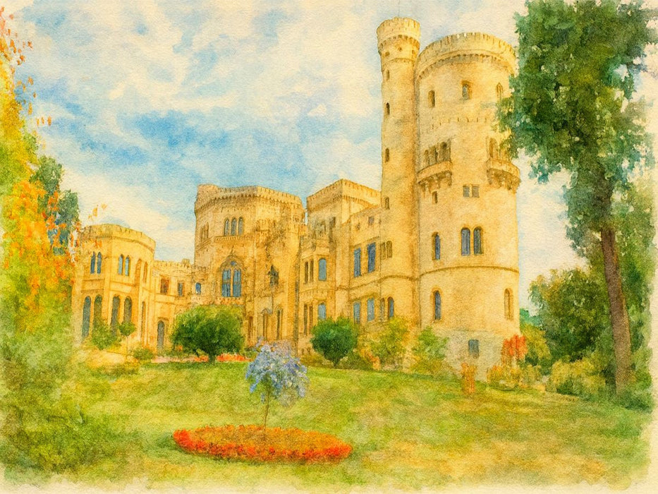Schloss Babelsberg - CALVENDO Foto-Puzzle'