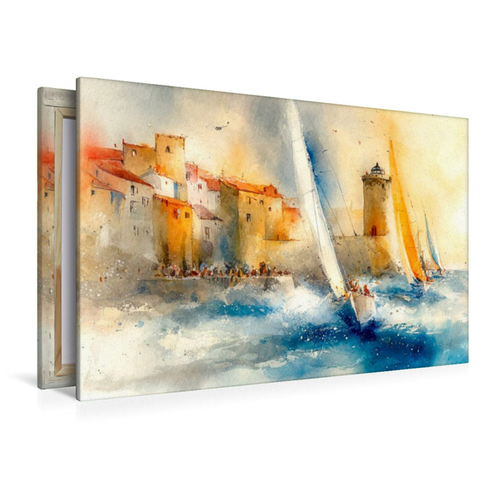 Premium Textil-Leinwand Segeln an den schönsten Stellen