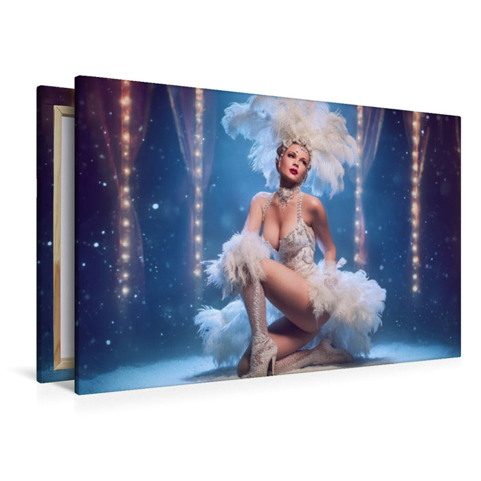 Premium Textil-Leinwand Kalt wie Eis. Heiß wie der Blick