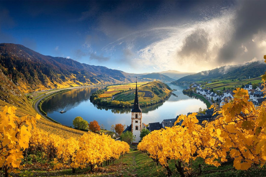 Premium Textil-Leinwand Mosel