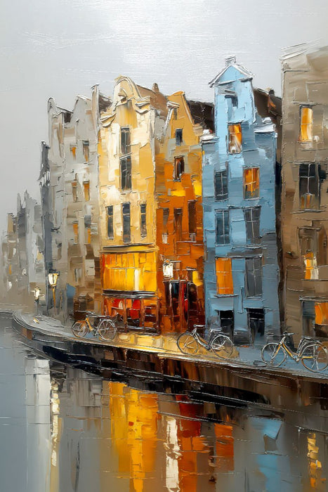 Premium Textil-Leinwand Amsterdam