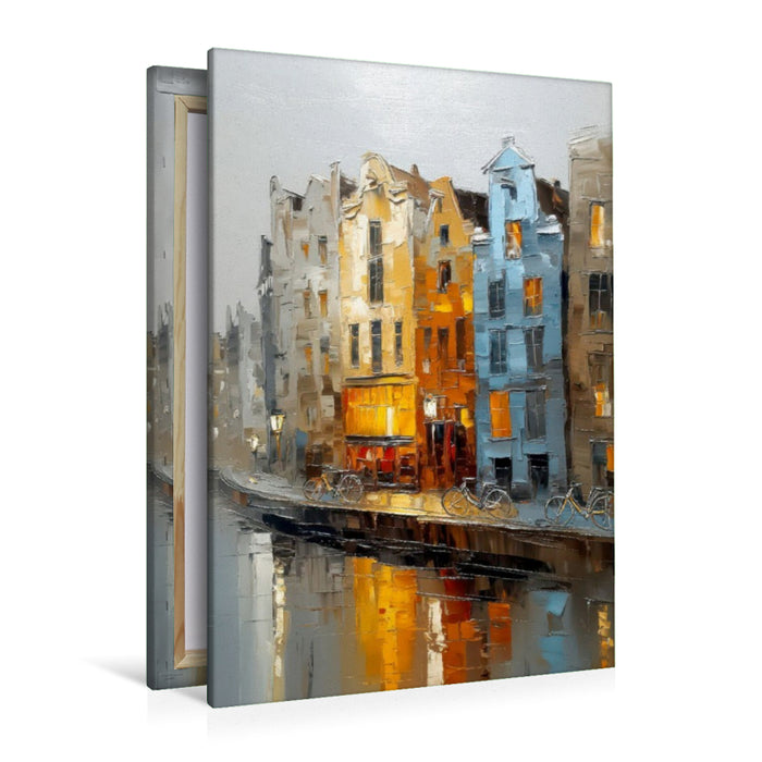 Premium Textil-Leinwand Amsterdam