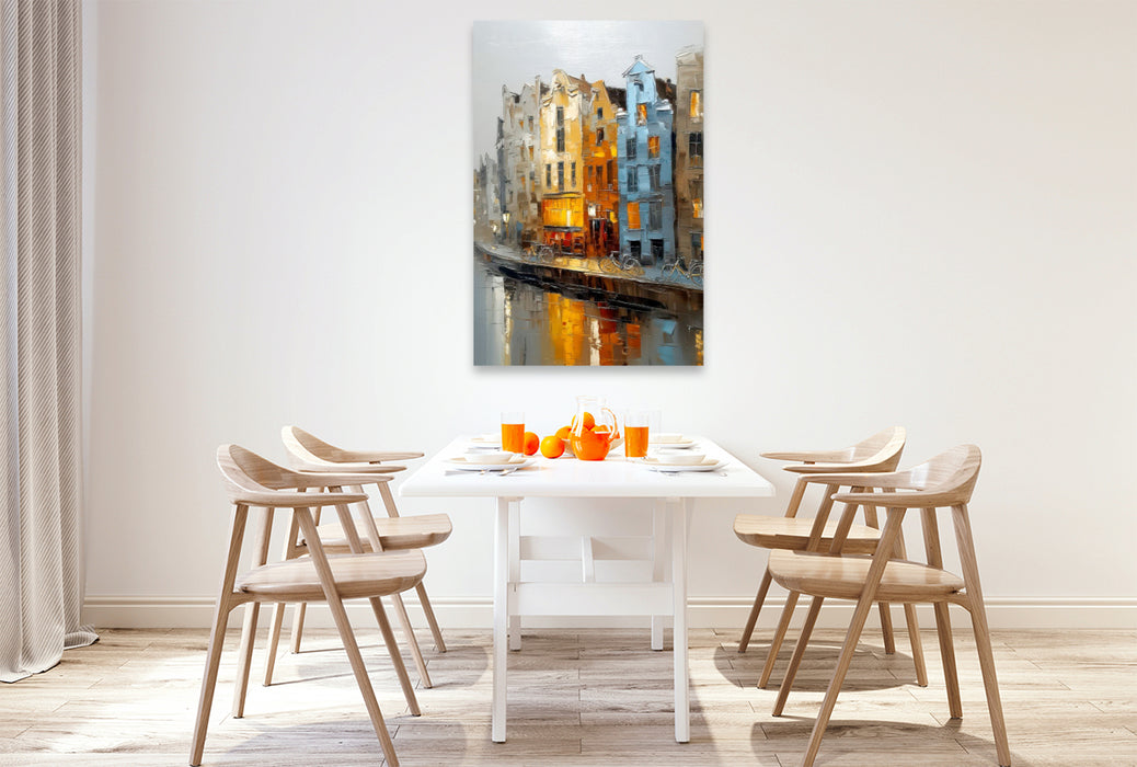 Premium Textil-Leinwand Amsterdam