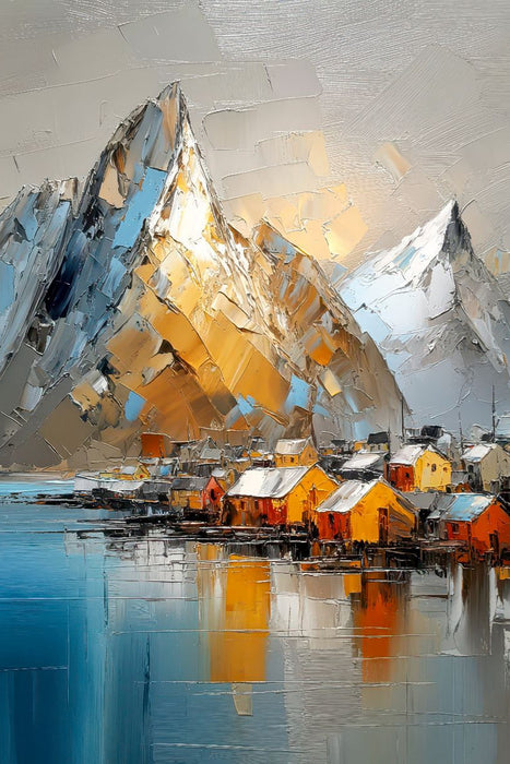 Premium Textil-Leinwand Lofoten