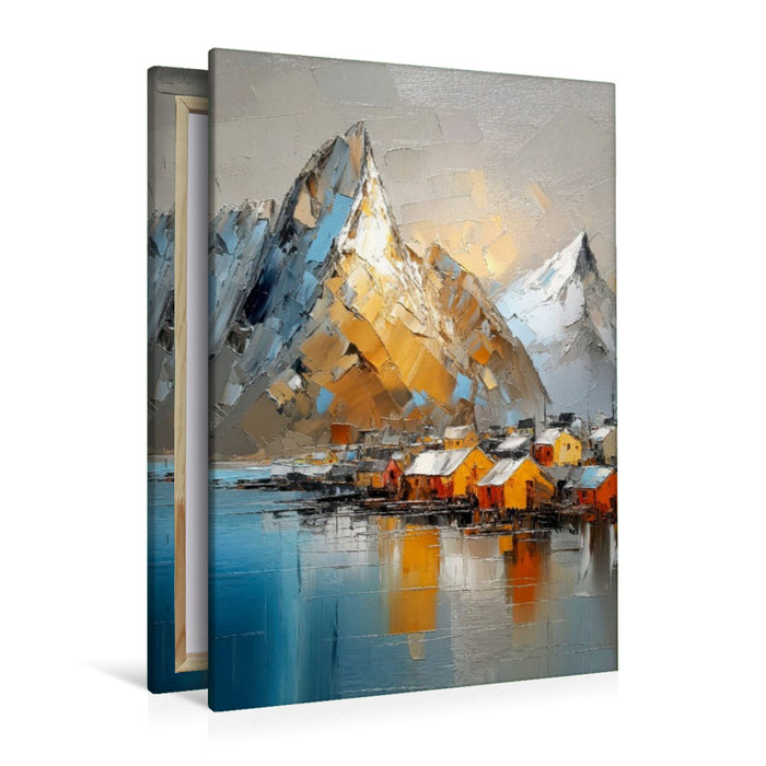 Premium Textil-Leinwand Lofoten