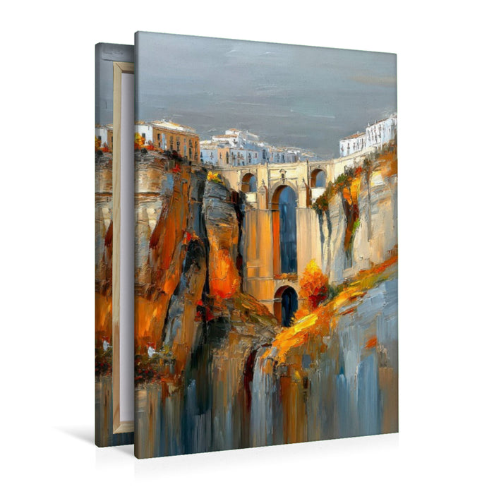 Premium Textil-Leinwand Ronda - Puente Nuevo
