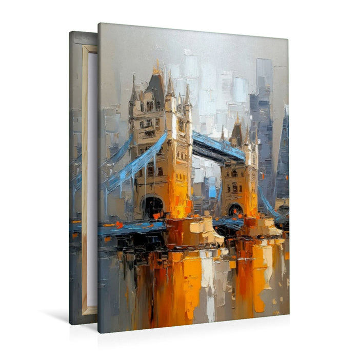 Premium Textil-Leinwand London - Tower Bridge