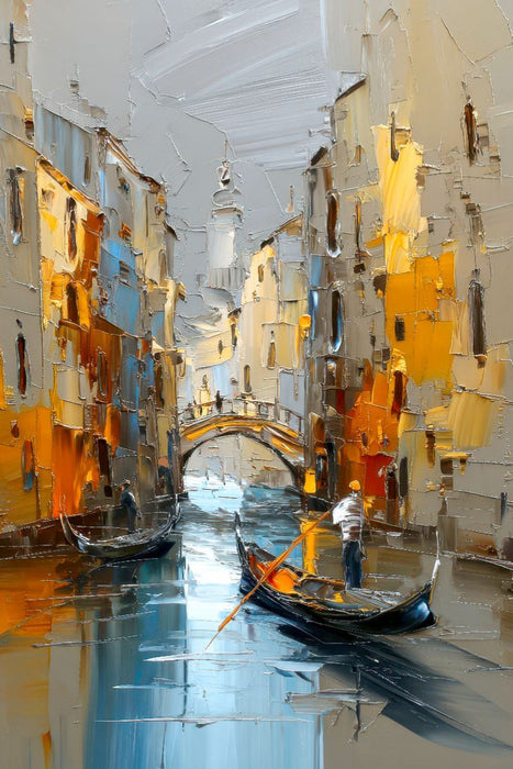 Premium Textil-Leinwand Venedig