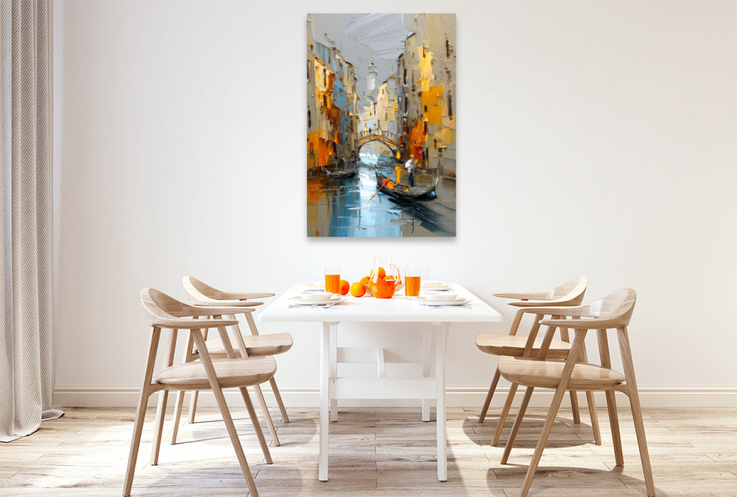 Premium Textil-Leinwand Venedig