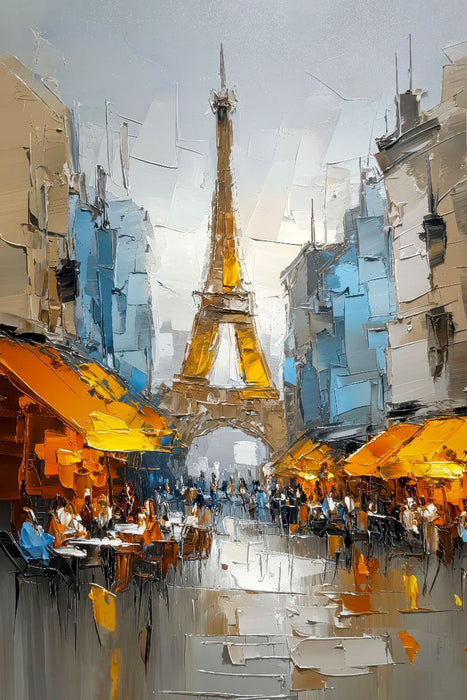 Premium Textil-Leinwand Paris