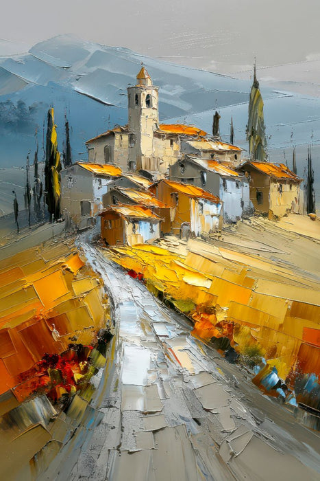 Premium Textil-Leinwand Toskana