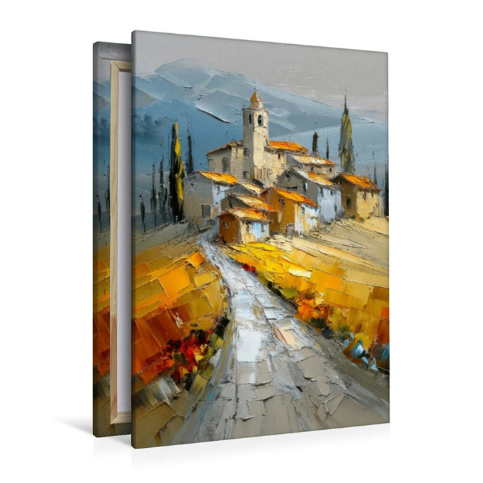 Premium Textil-Leinwand Toskana