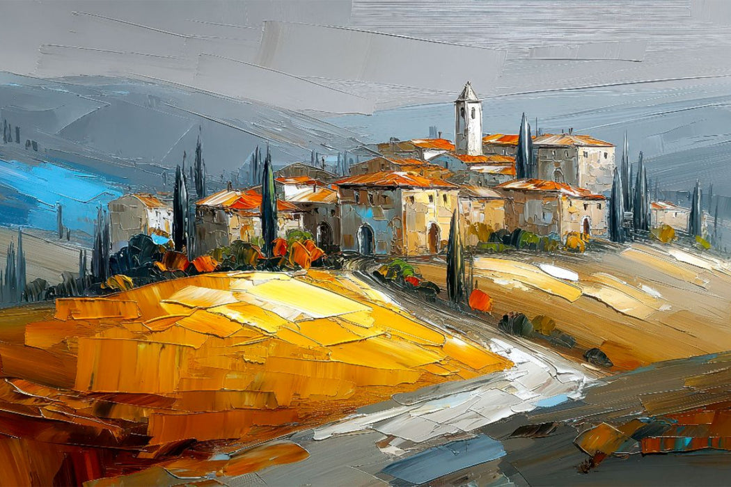 Premium Textil-Leinwand Toskana