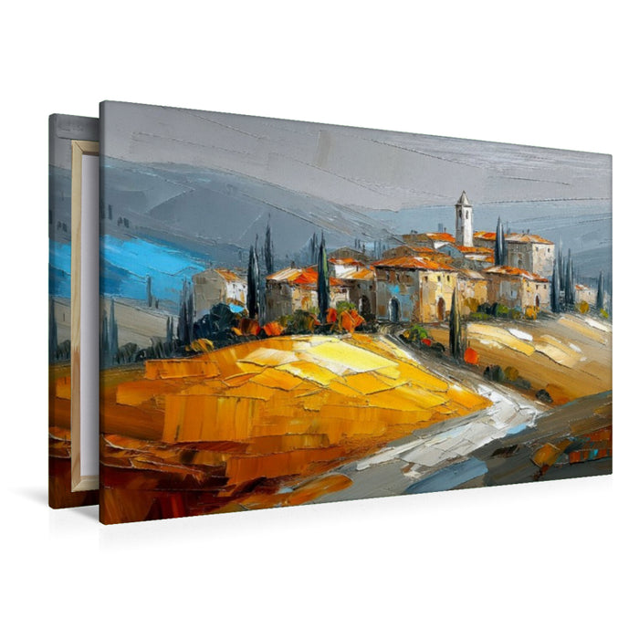 Premium Textil-Leinwand Toskana