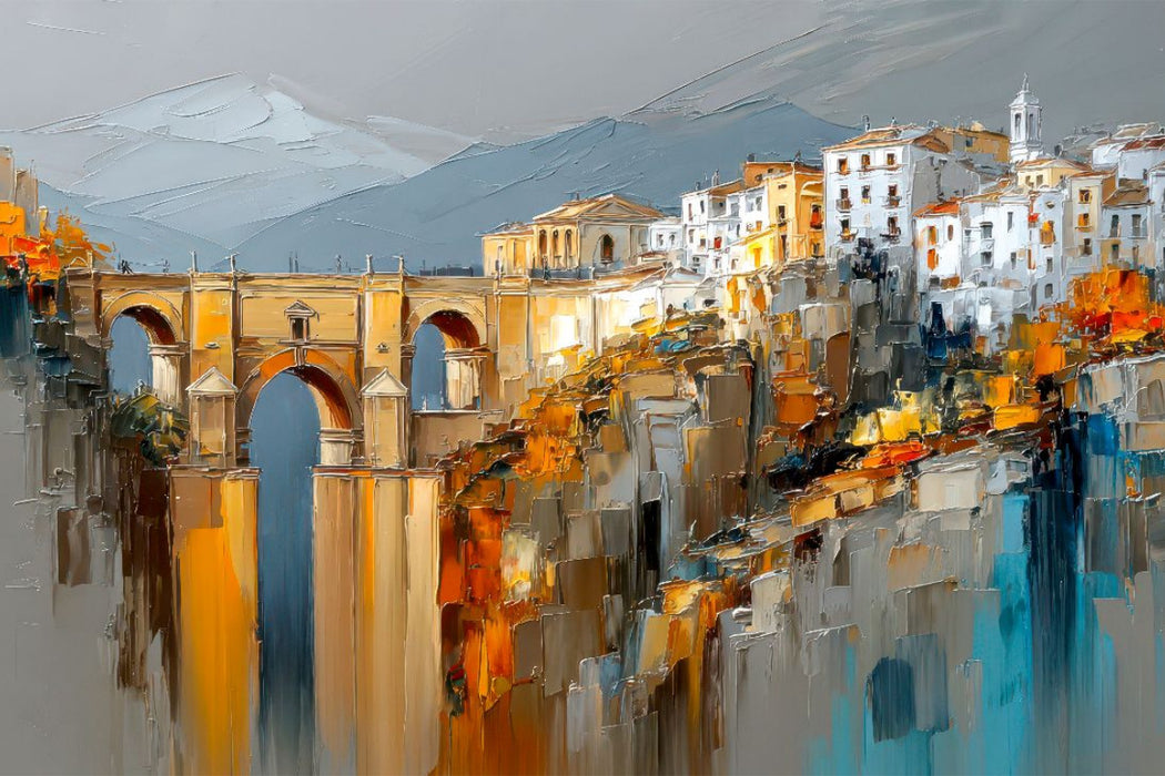 Premium Textil-Leinwand Ronda - Puente Nuevo